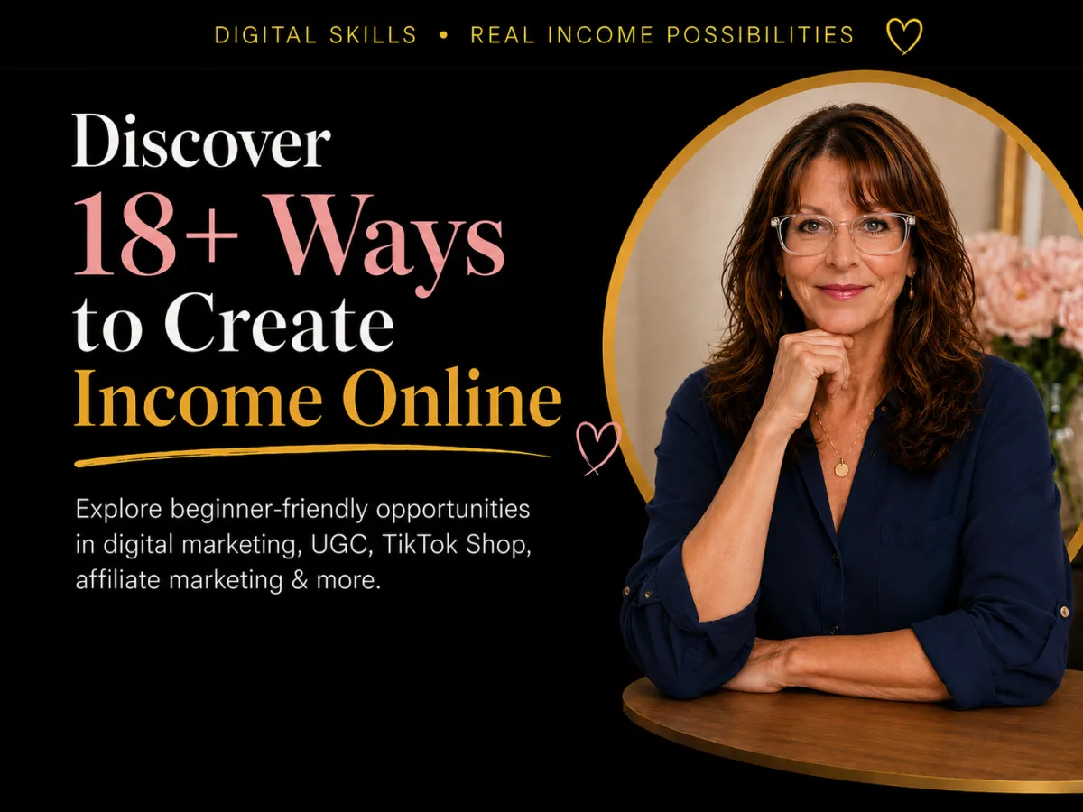 Embrace the Space digital marketing training program featuring Cindy, helping beginners learn content creation, affiliate marketing, and multiple online income streams.