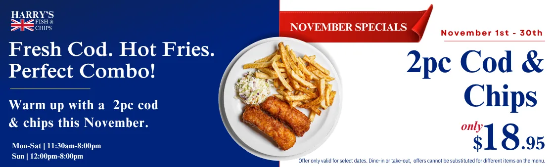 2pc of cod and chps with coleslaw