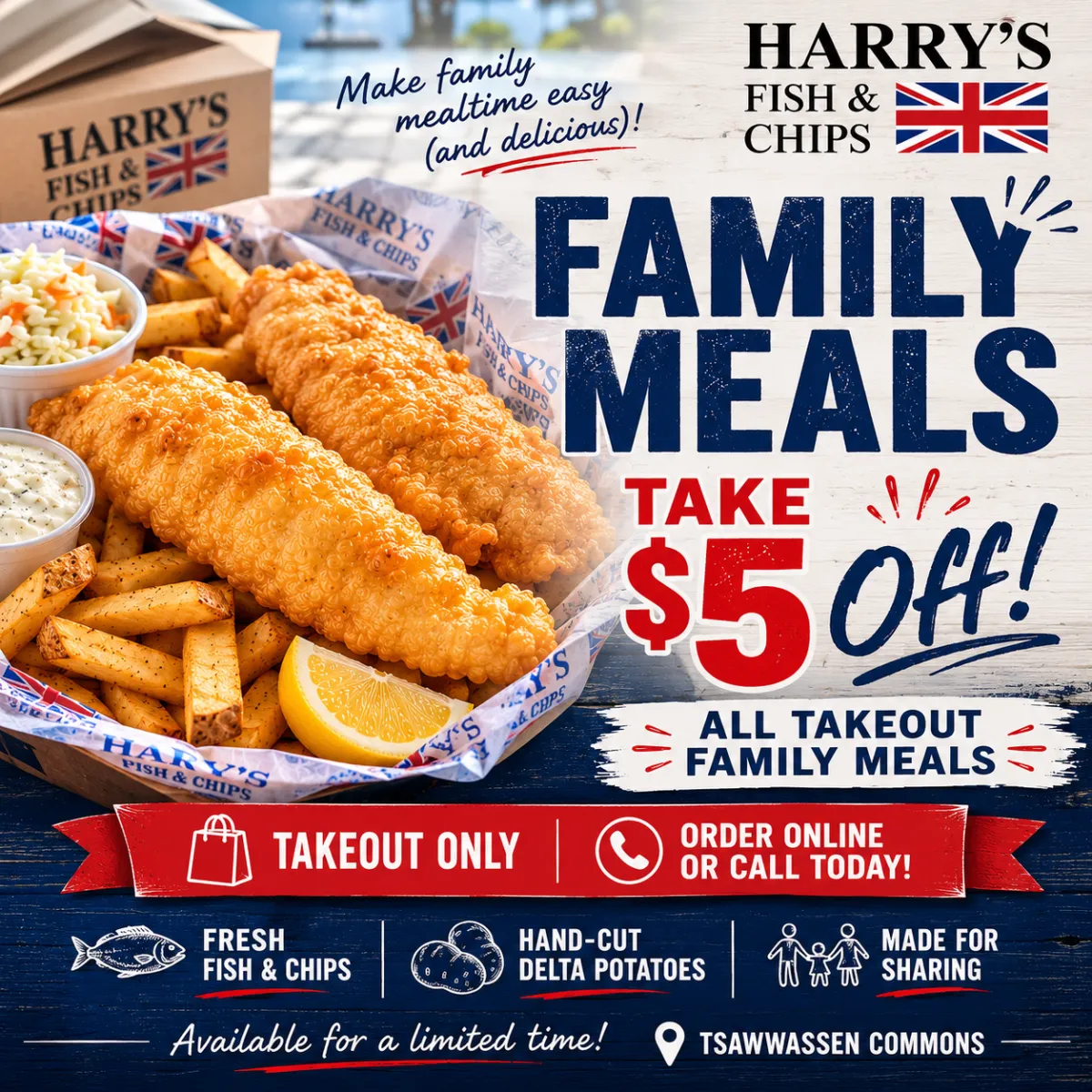 2pc of cod and chps with coleslaw