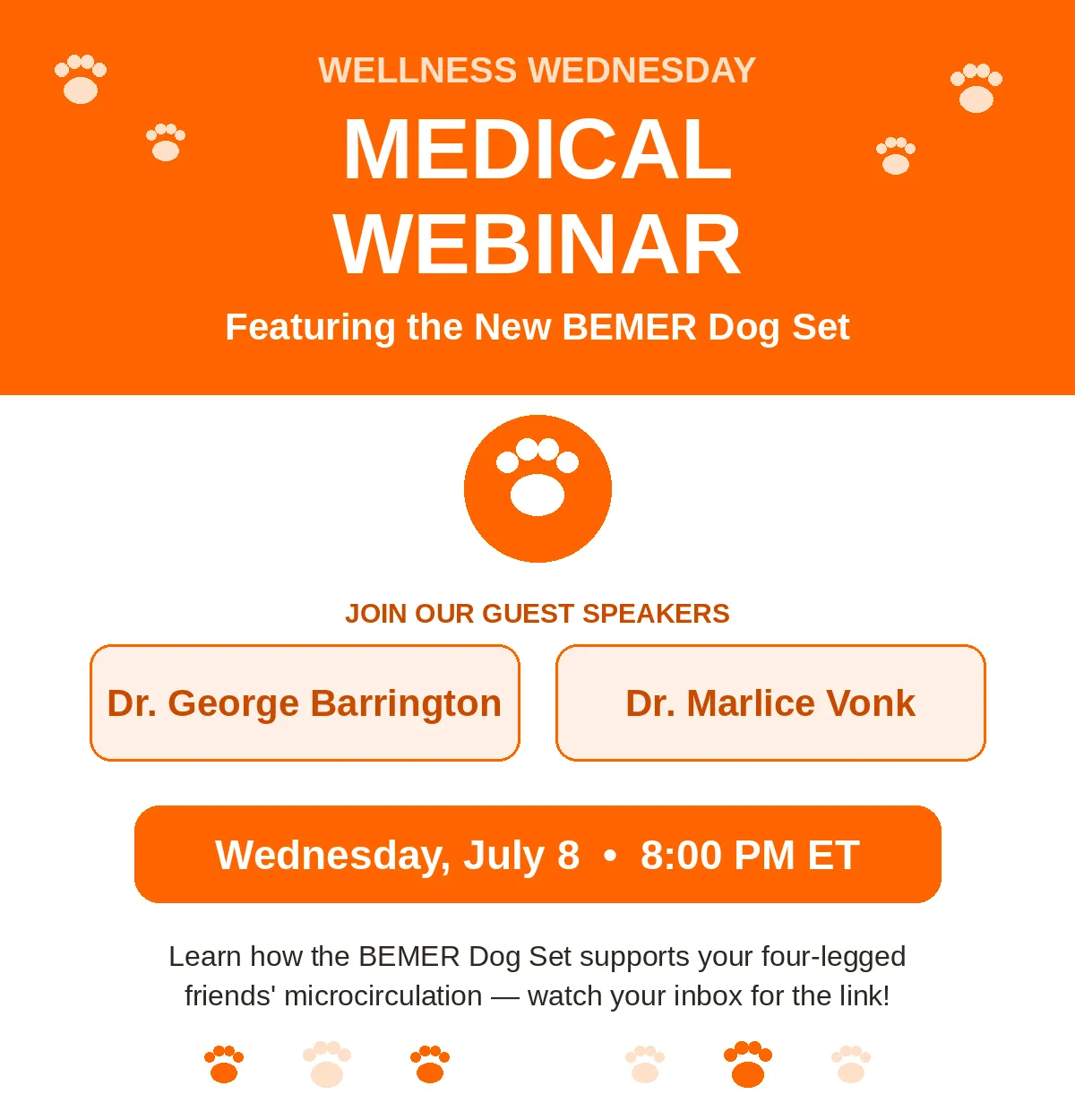 Wellness Wednesday Veterinary Webinar - July 8