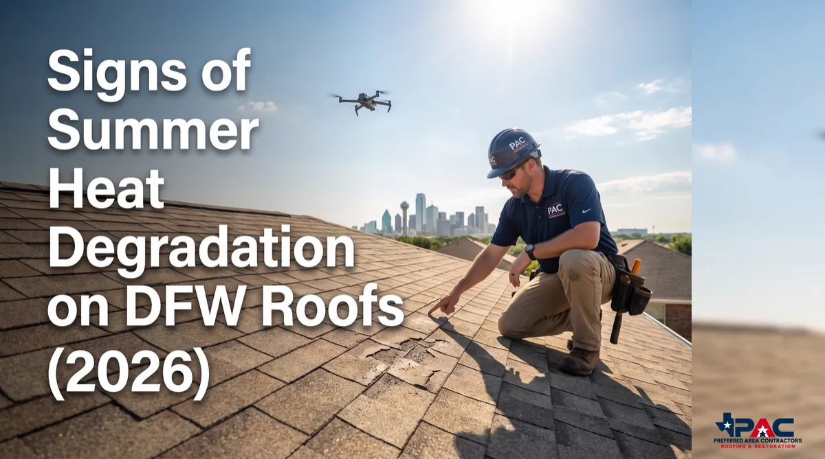 Signs of Summer Heat Degradation on DFW Roofs (2026)
