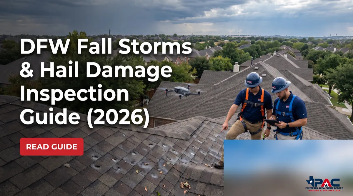DFW Fall Storms & Hail Damage Inspection Guide (2026)