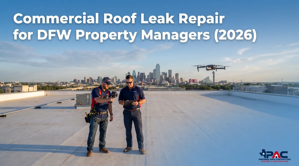 Commercial Roof Leak Repair for DFW Property Managers (2026)