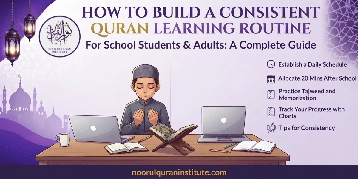 How to Build a Consistent Quran Learning Routine Around School and Work