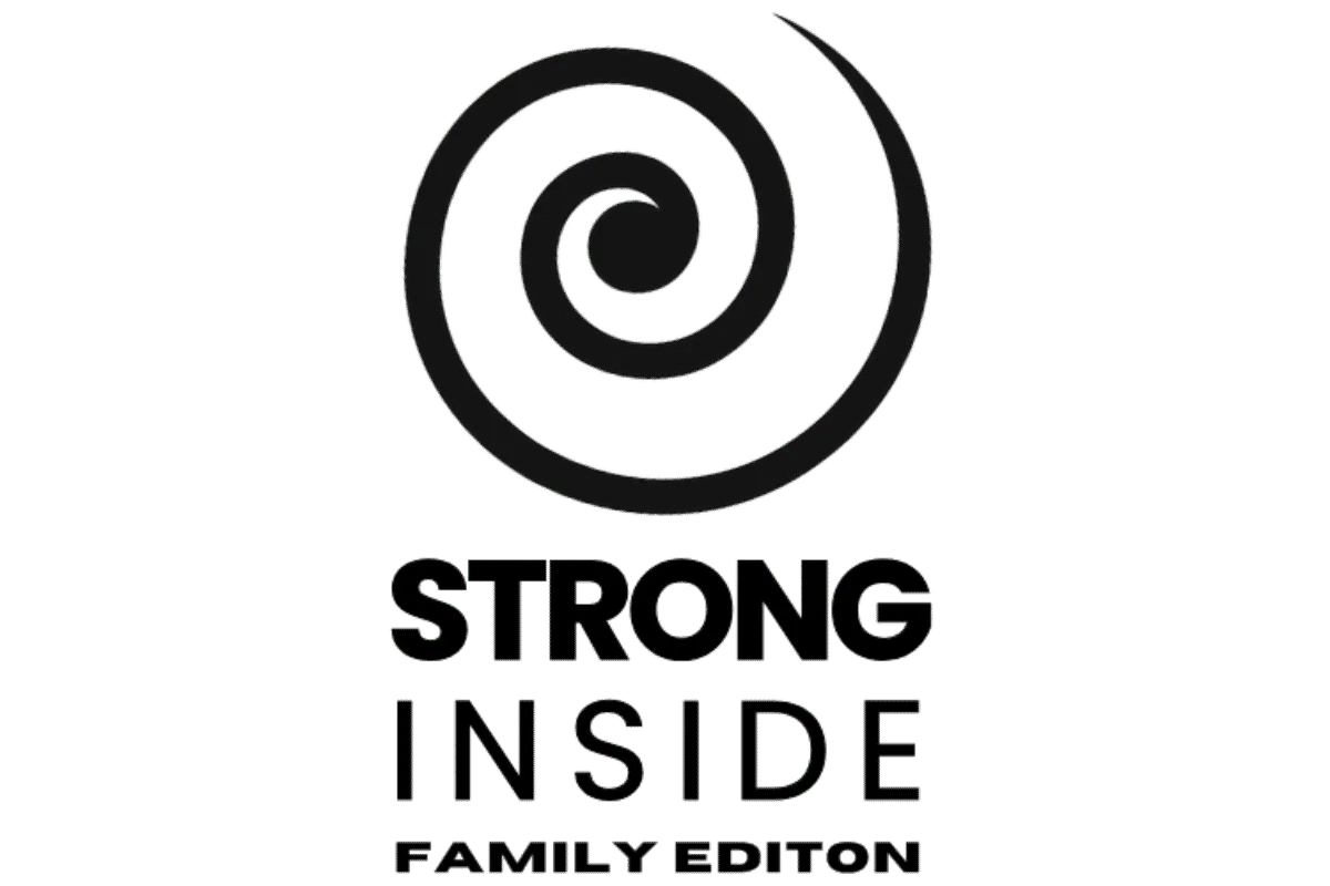 Logo mit blauem Hintergrund Strong Inside Athlete Edition 