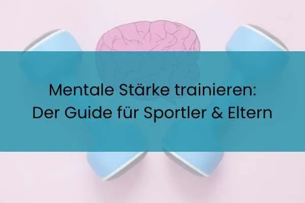 Gehirn und Hanteln symbolisieren Training mentale Stärke.