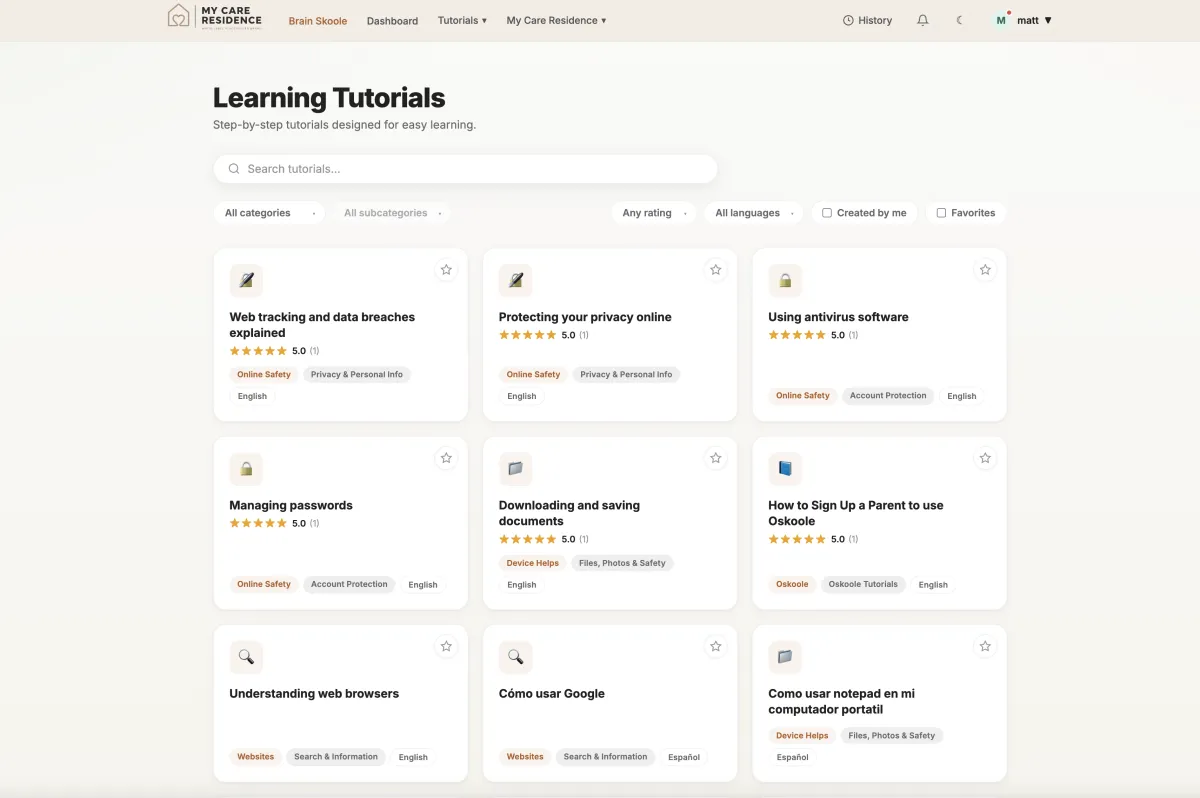 Open multilingual language selector interface featuring Greek, Italian, Cantonese, and Arabic options with audio sample previews