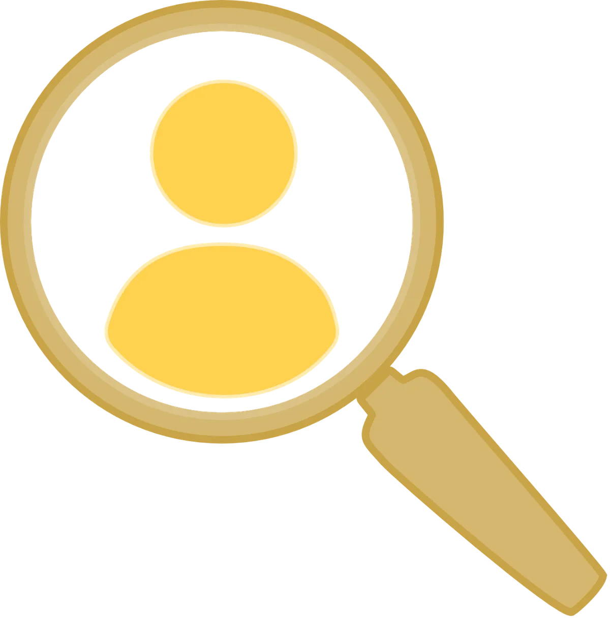 Magnifying glass symbol representing the Identify phase of Character Compass