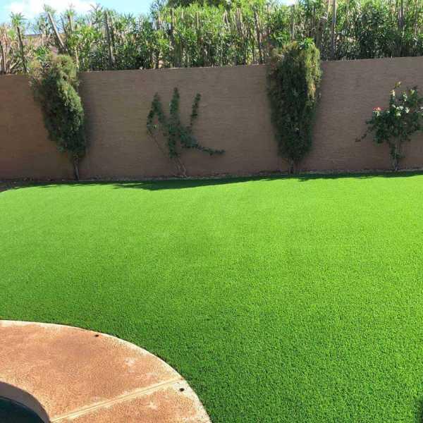 back yard astro turf installation in phoenix az