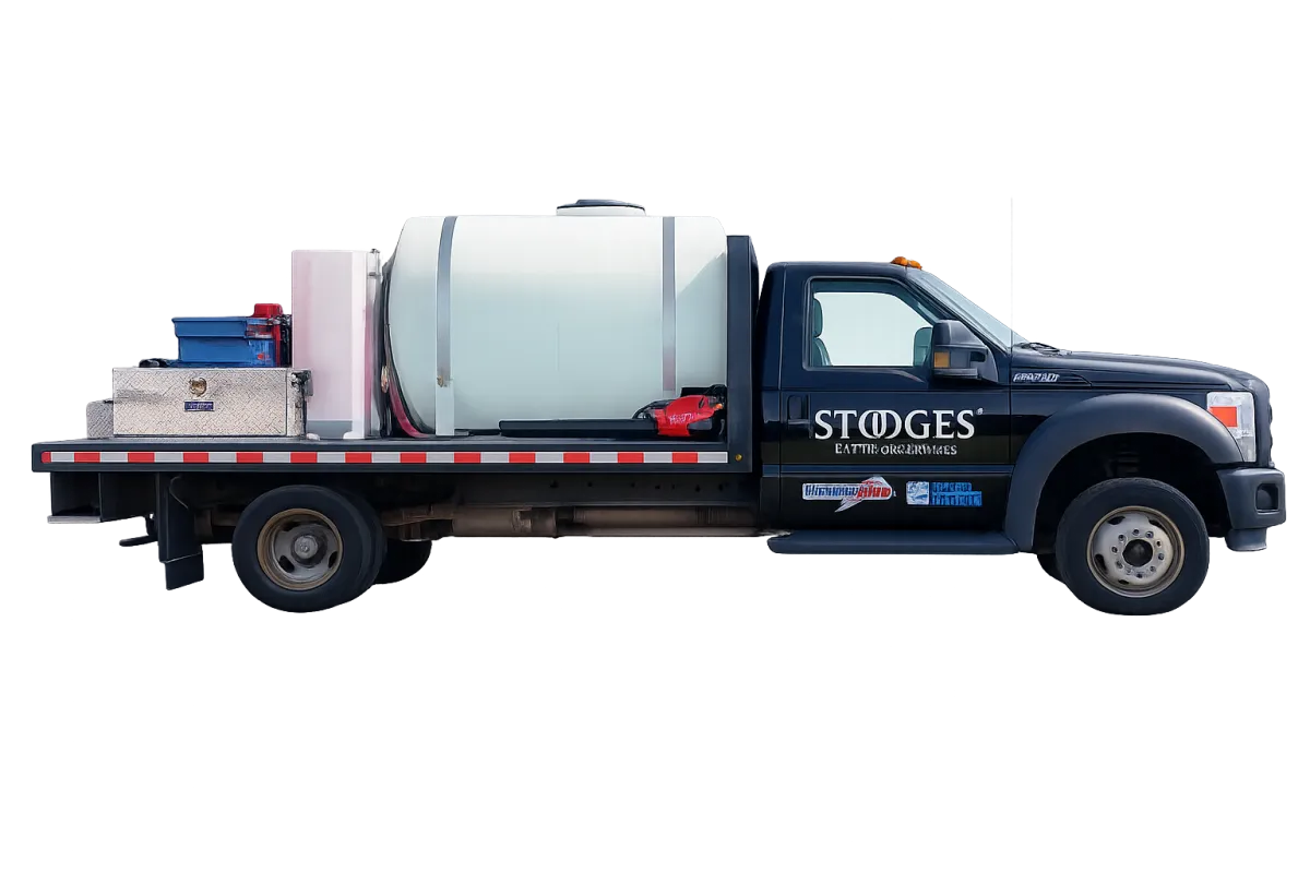 Stooges Exterior Services Branded Truck