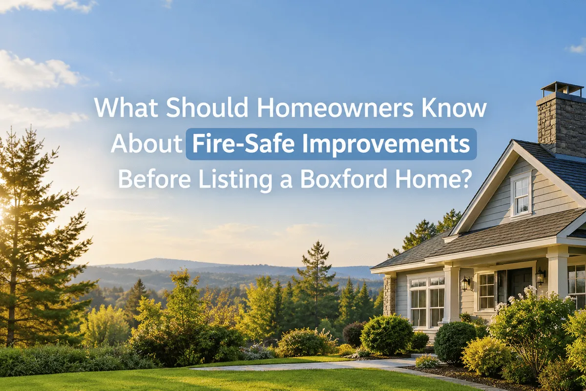 Fire-safe home improvements and exterior maintenance for a house in Boxford