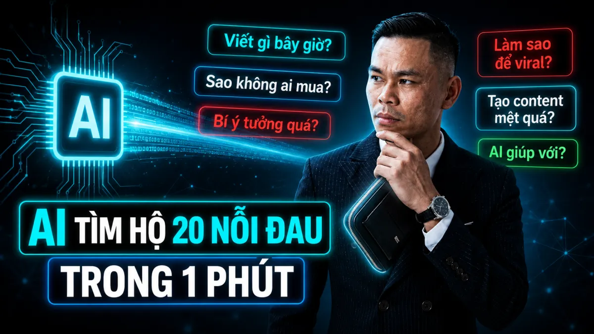 Cách dùng AI tìm đúng nỗi đau khách hàng