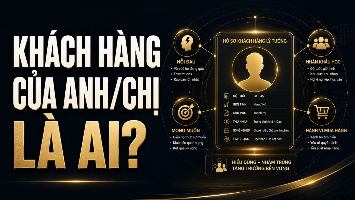 Muốn bán hàng tốt, trước hết phải biết khách hàng của mình là ai