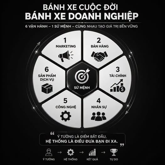 : 6 Bánh Xe Của Doanh Nghiệp: Vì Sao Bộ Phận Nào Cũng Bận Mà Công Ty Vẫn Chậm
