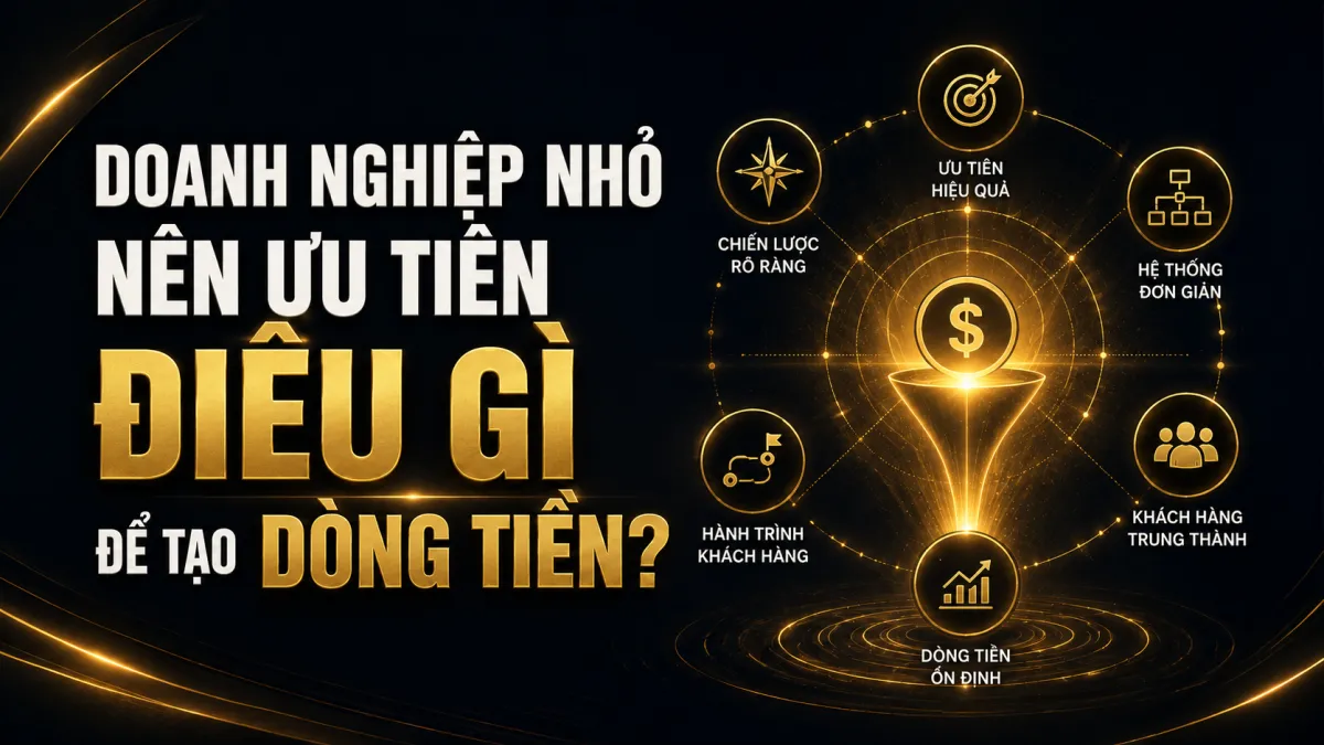 Doanh nghiệp nhỏ nên ưu tiên điều gì để tạo dòng tiền bền vững?