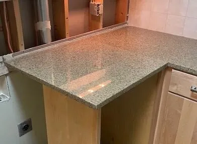 Granite countertop before service