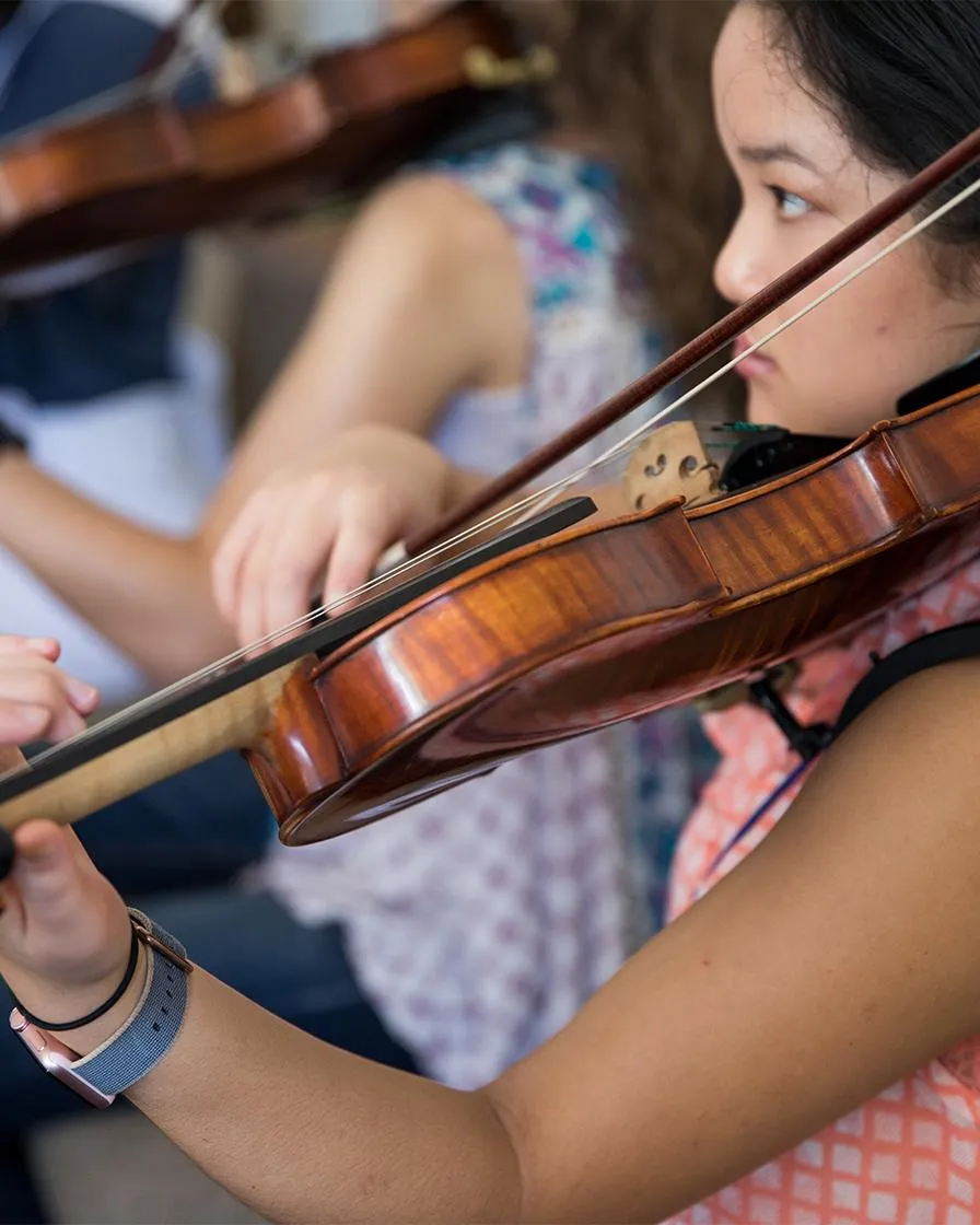 Student Plays Violin