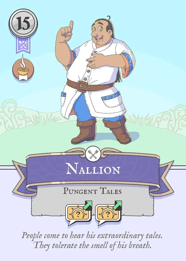 Nallion the Storyteller Patron Card