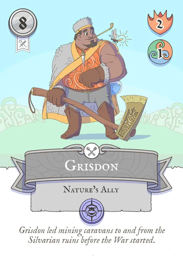 Grisdon the Hero Patron Card