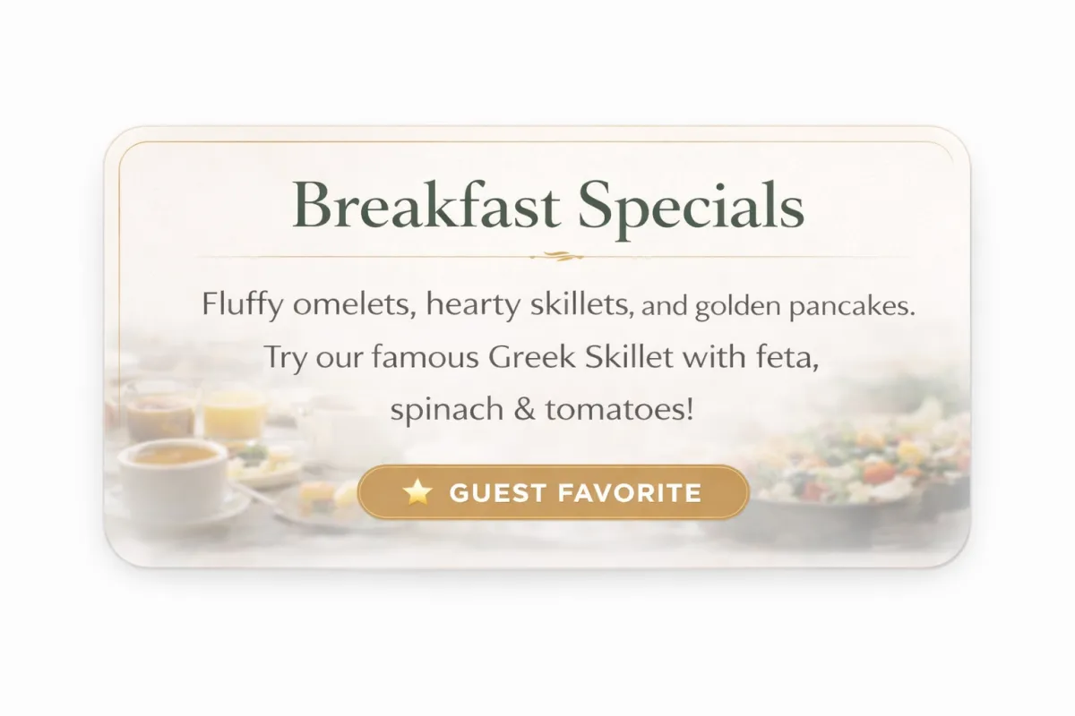 breakfast specials