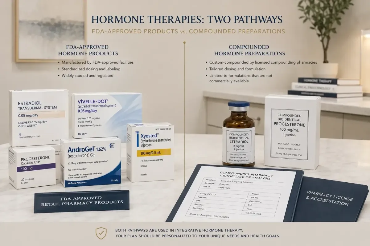 BHRT vs. FDA-Approved Hormone Therapy: What Clinic Owners Need to Know