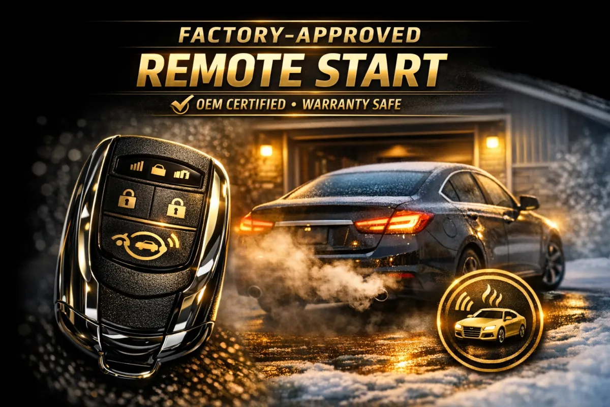 Vehicle alarm system illustration