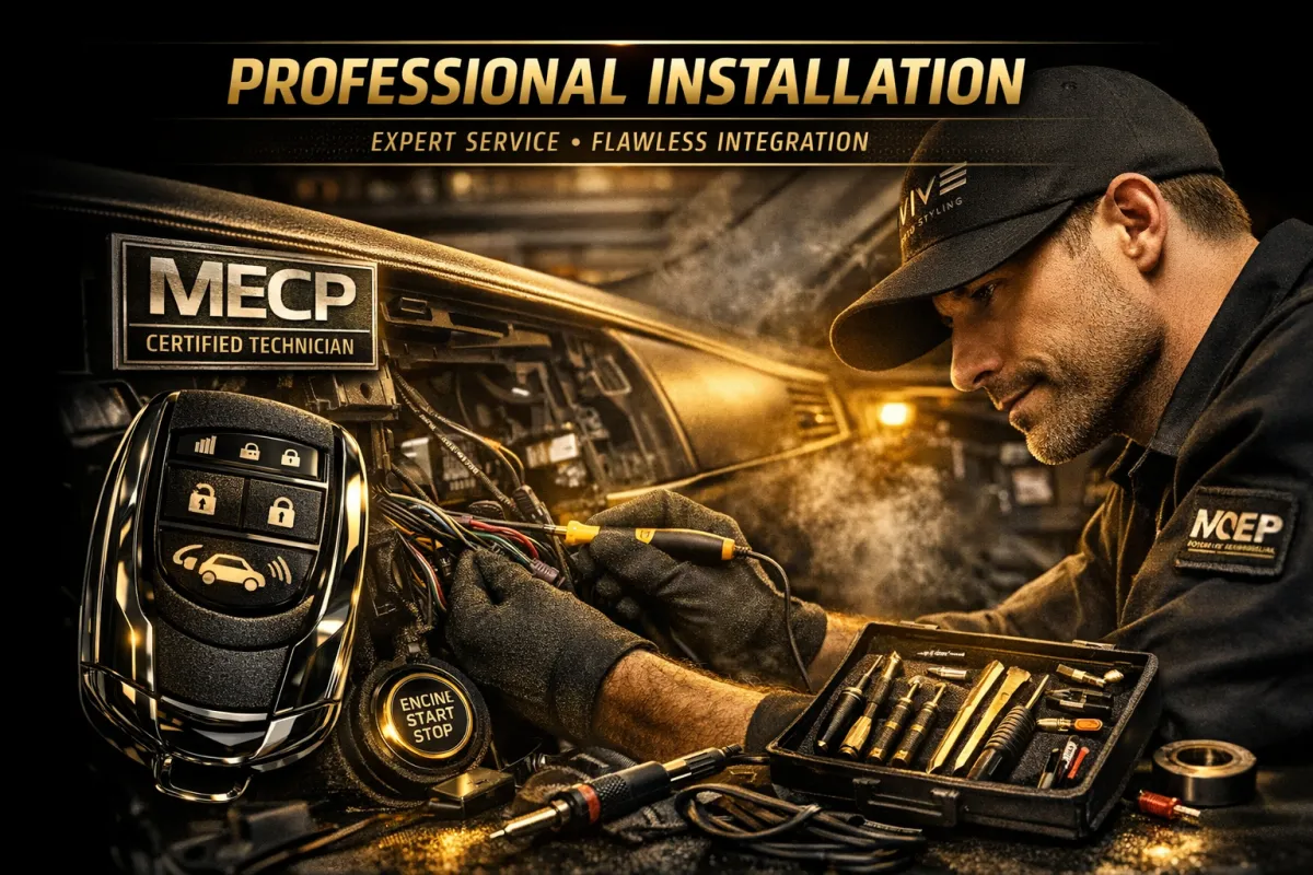 Certified installer integrating vehicle electronics