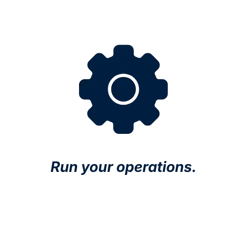 Workflow systems and automation management with gears representing operational processes for founders and leaders