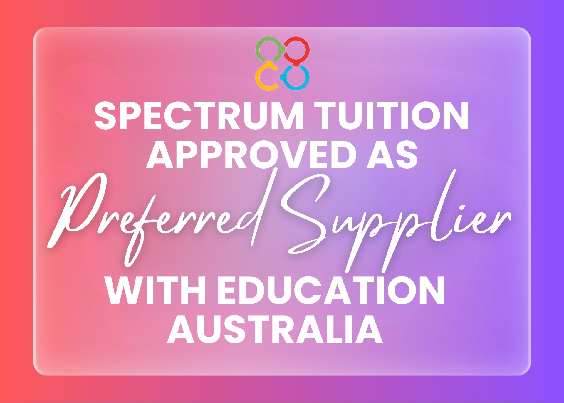 Spectrum Tuition Approved as Preferred Supplier with Education Australia