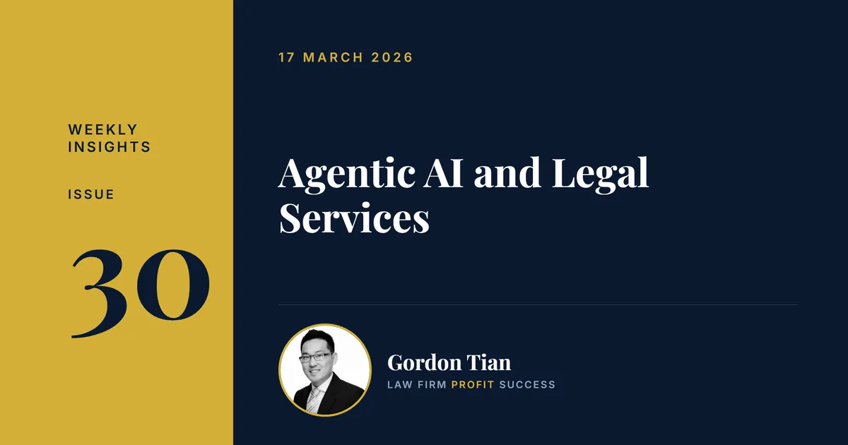 Agentic AI and Legal Services