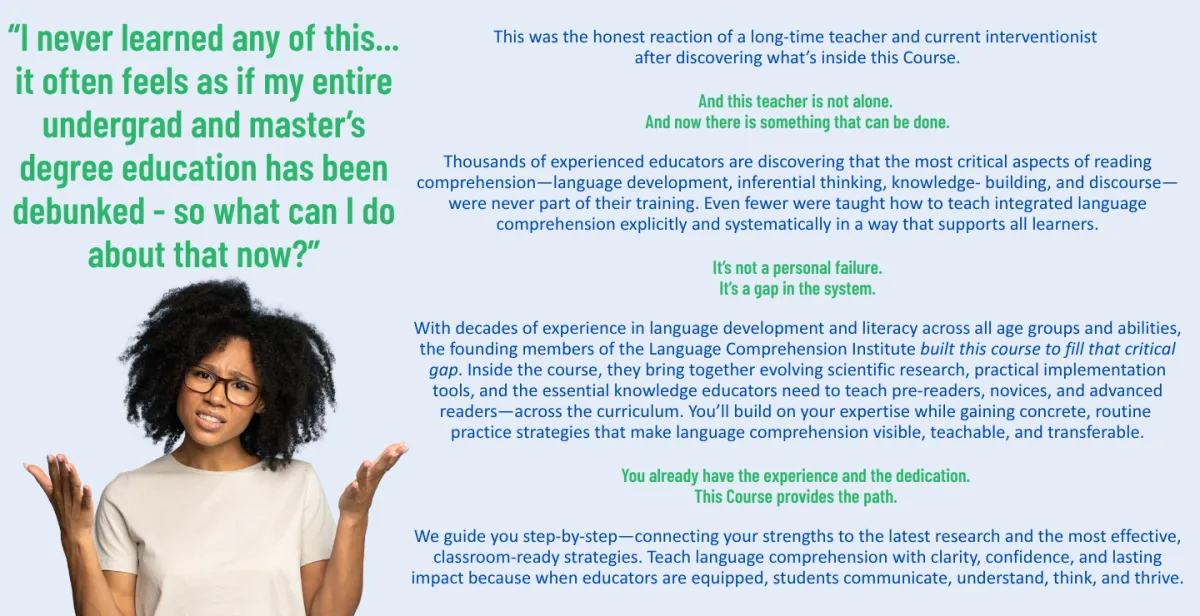 The Missing Factor In Literacy Instruction Why Even Experienced Educators Have Notices A Hidden Gap in  Educator Training—and How This Course Can Finally Fill It!