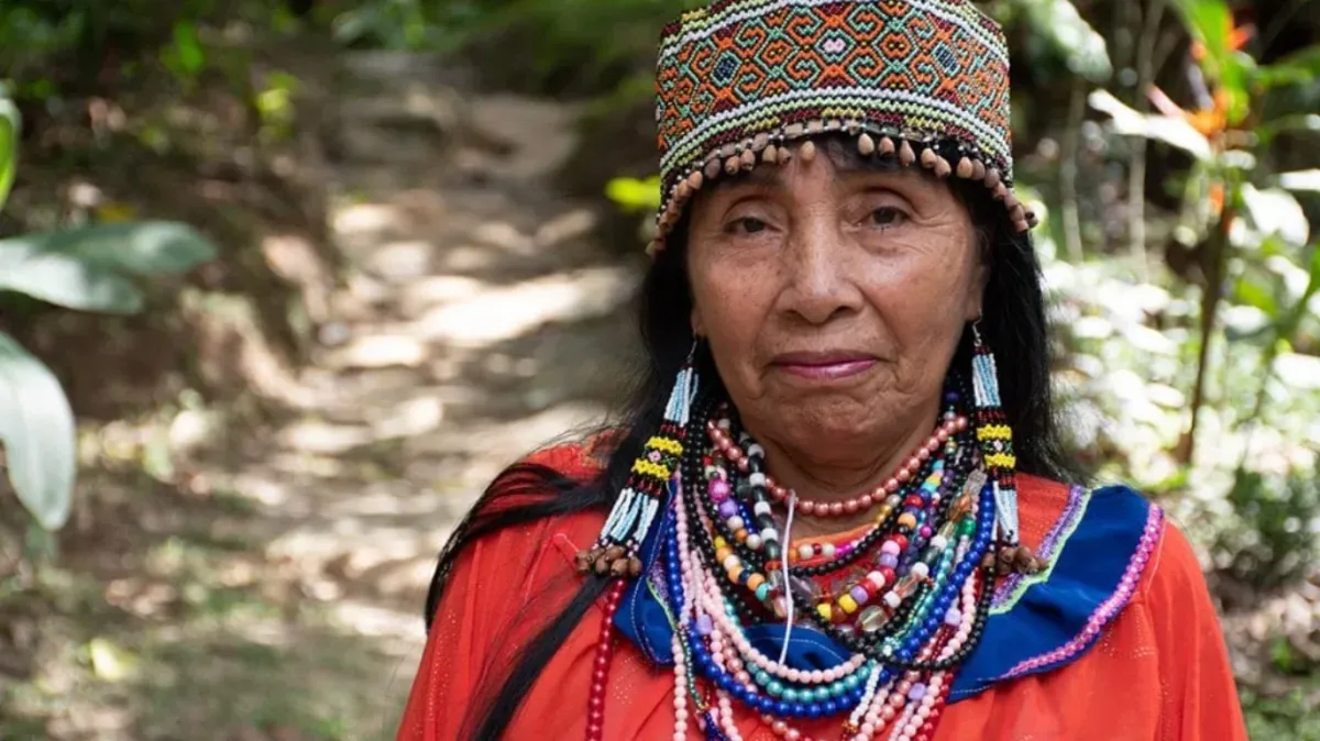 Portrait of a Shipibo shaman woman