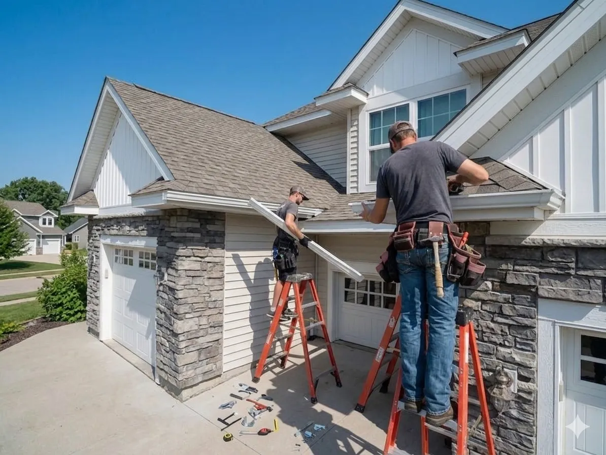Seamless eavestrough installation and gutter system Brantford