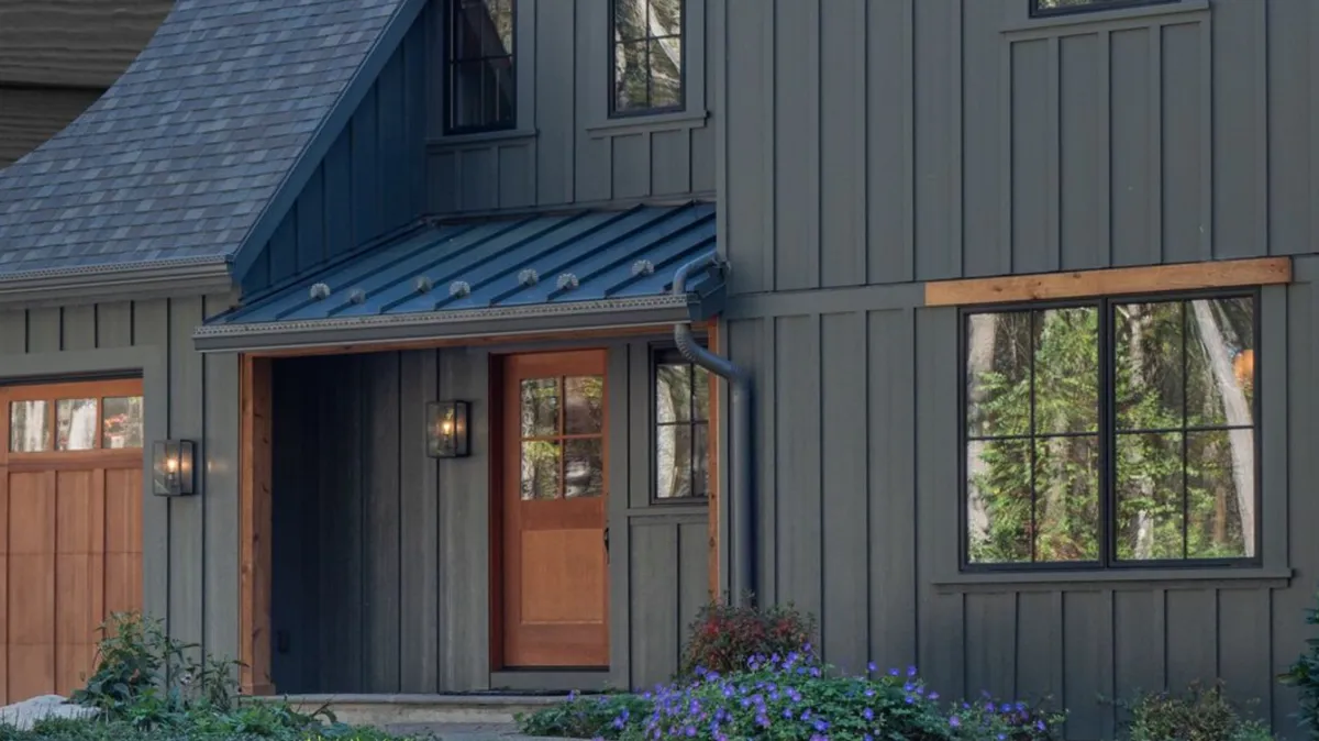 Modern grey vinyl siding installation for residential homes