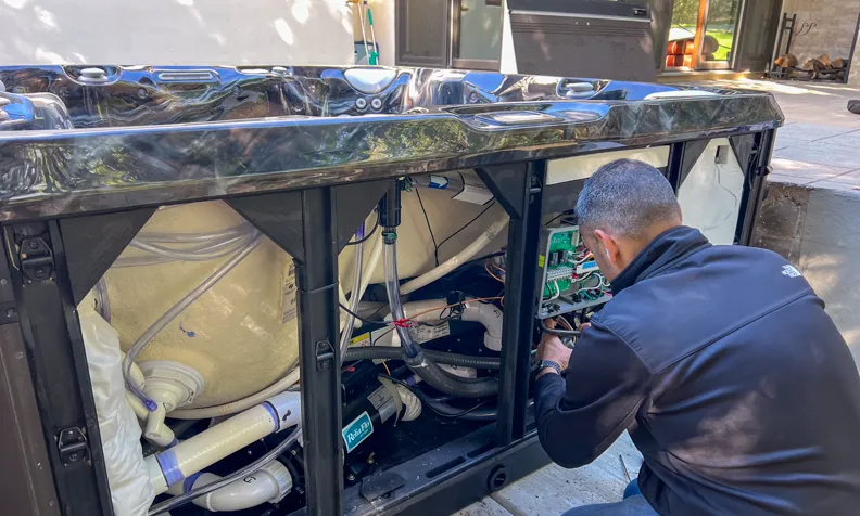 Close-up of a computer processor chip with ryzen branding