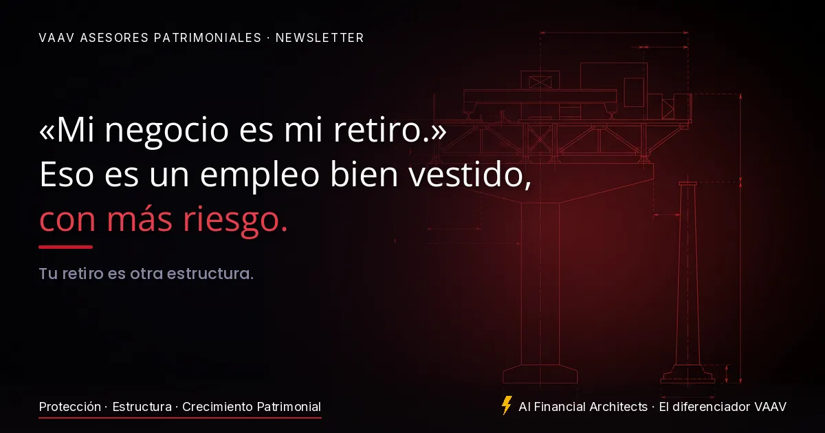 Tu negocio es tu retiro. Ese es el problema.