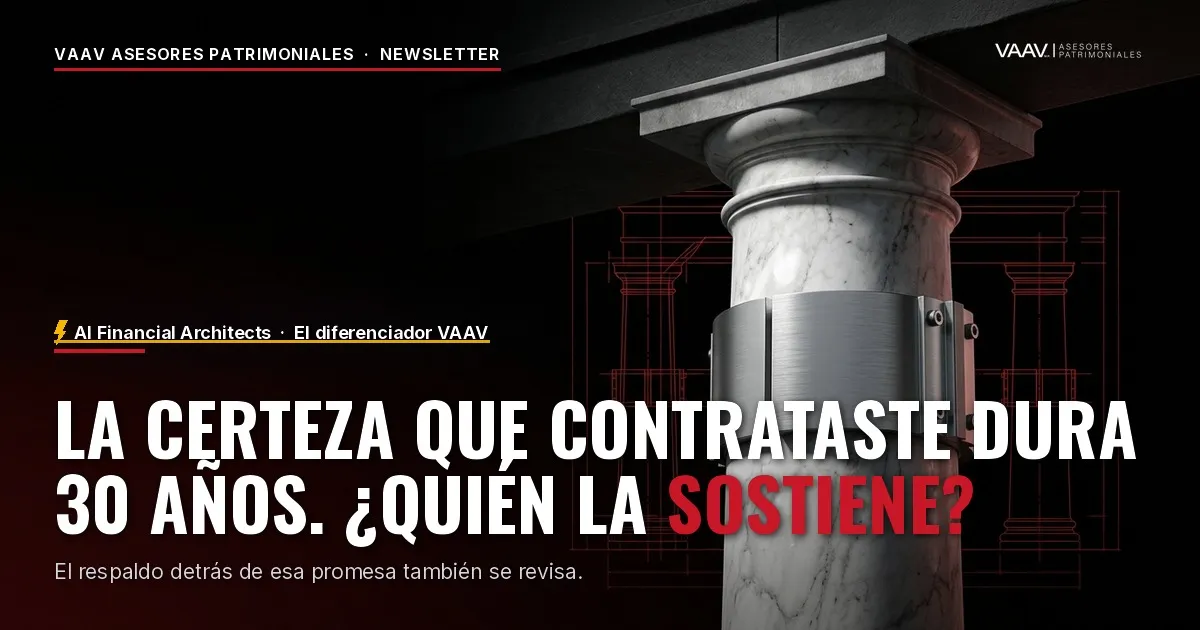 Tu certeza dura 30 años. ¿Y quién la sostiene?