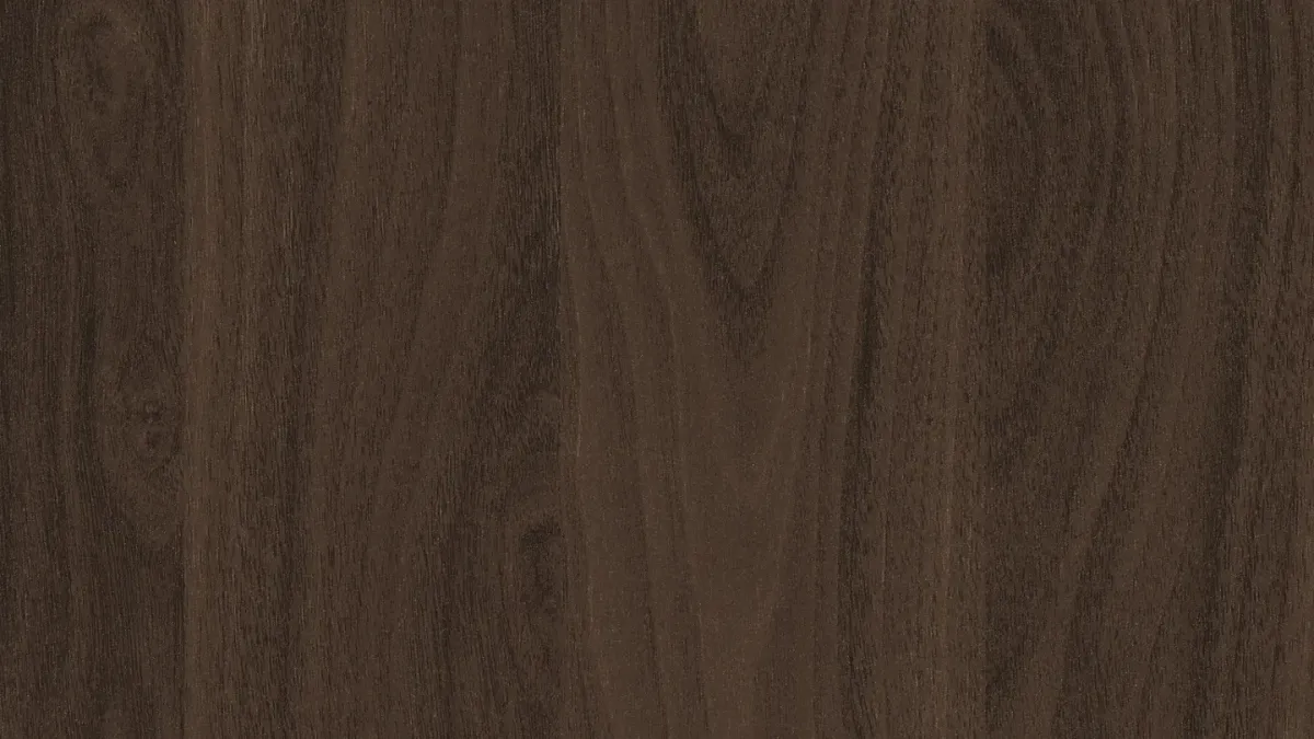 Chocolate Carini Walnut, Carini Walnut Northbrook IL, Sweet Home Improvements cabinetry, chocolate brown walnut finish Chicago suburbs, ST12 Omnipore Matt, modern walnut decor