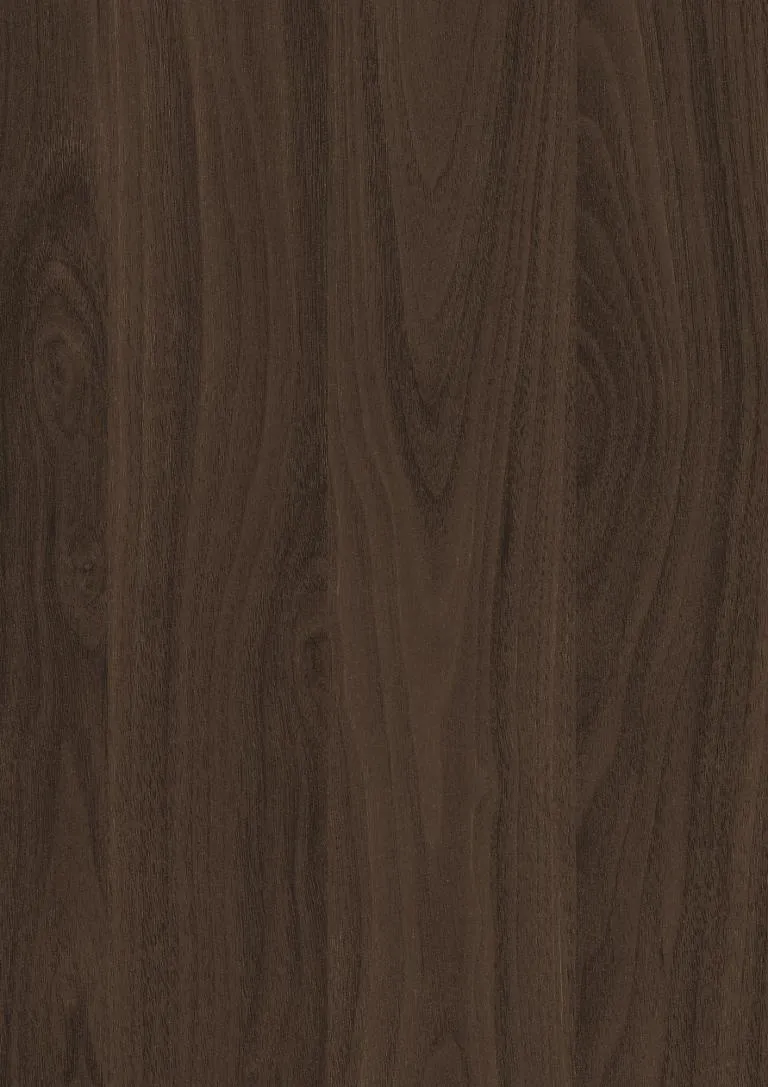 Chocolate Carini Walnut, Carini Walnut Northbrook IL, Sweet Home Improvements cabinetry, chocolate brown walnut finish Chicago suburbs, ST12 Omnipore Matt, modern walnut decor