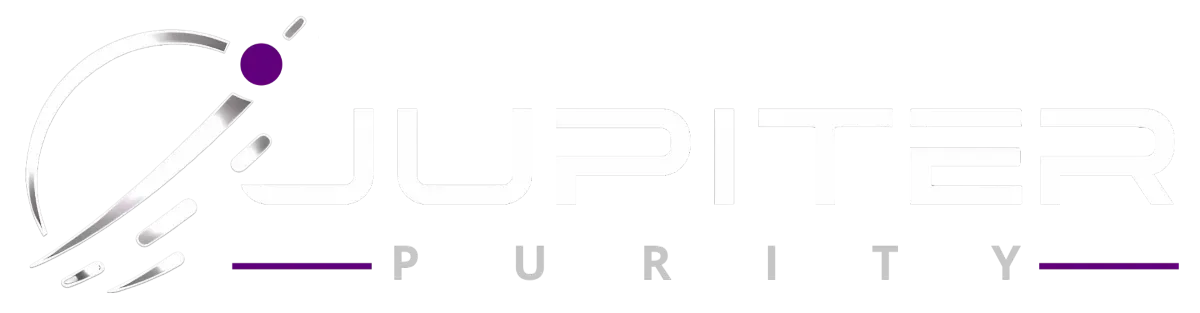 Jupiter Purity logo with stylized icon and text representing research standards and transparency.
