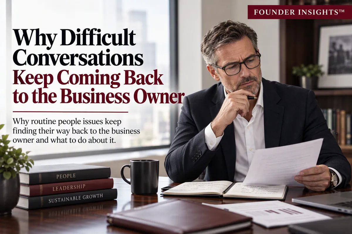 Why Difficult Conversations Keep Coming Back to the Business Owner