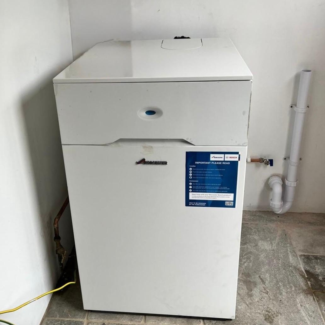 worcester floor oil boiler install