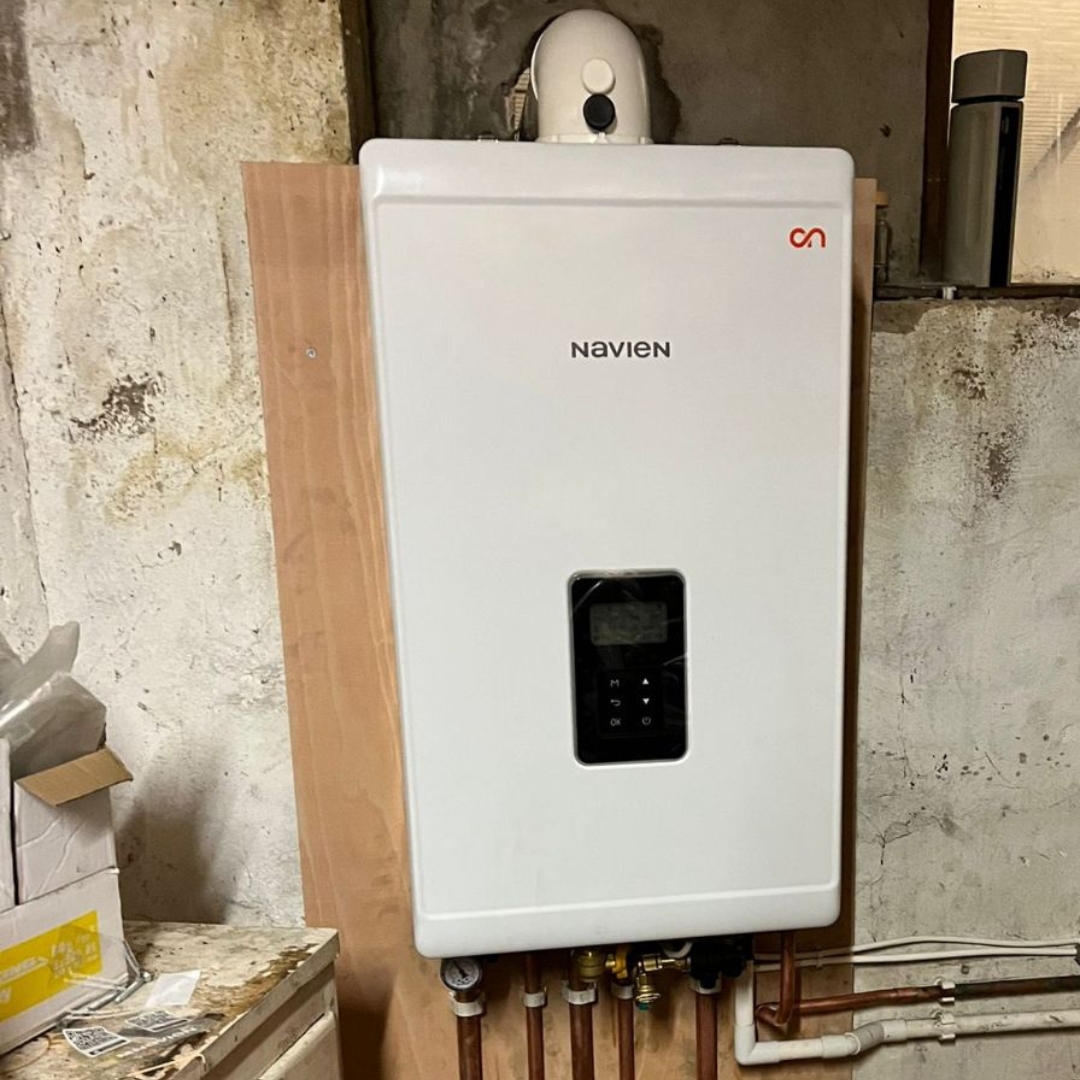 wall mounted boiler install