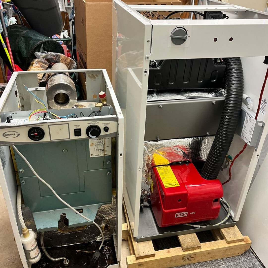 old boiler replacement