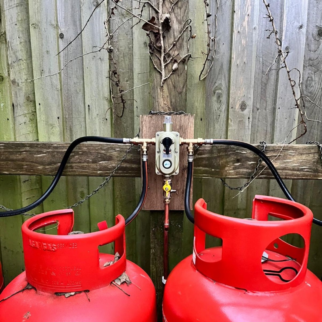 twin lpg gas