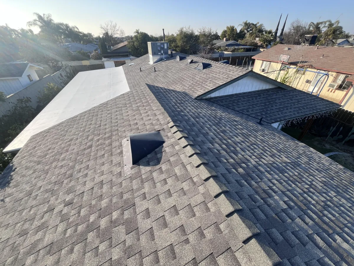 Residential shingle roofing work in Bakersfield, CA