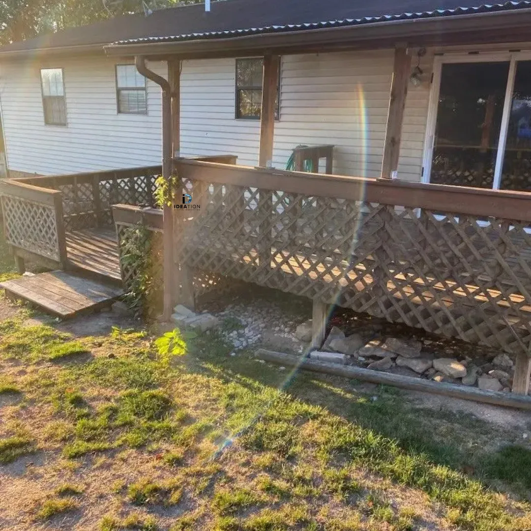 Completed residential driveway and site grading by RidgeForge Construction in warm late-afternoon light.