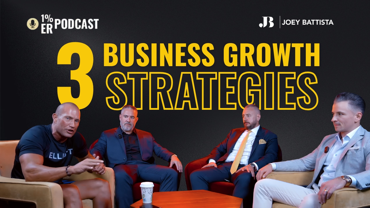 Joey Battista joins Andy Elliott’s podcast panel discussing business growth strategies with fellow entrepreneurs.