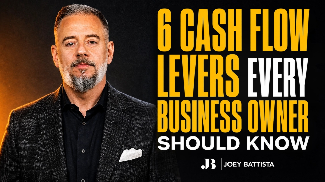 Joey Battista sharing cash flow strategies and cash flow management for small business