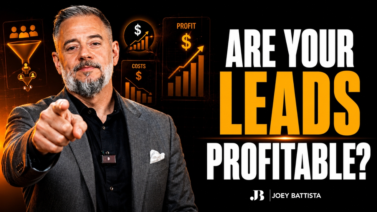 Joey Battista explaining how to qualify business leads and identify profit leaks in business